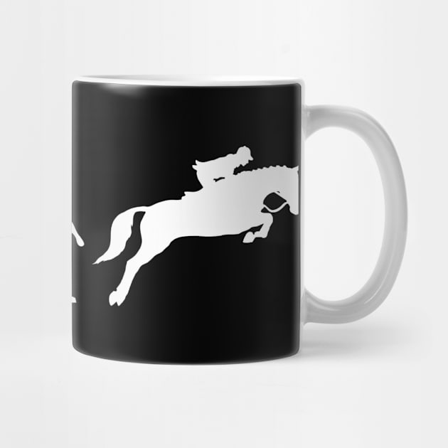 Funny Horse Riding Evolution Gift For Riders by OceanRadar